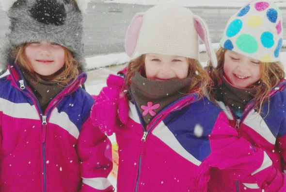 Snow day Brynn+Lexie+Broo  meus tres pinguinhos de amor .